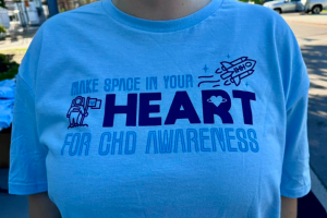 IHH CHD t-shirt closeup.